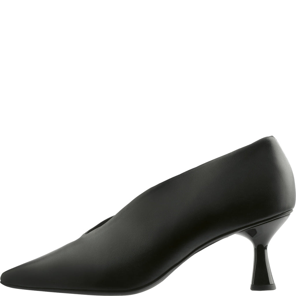 Hogl Black Soft Leather Pump|1060100100