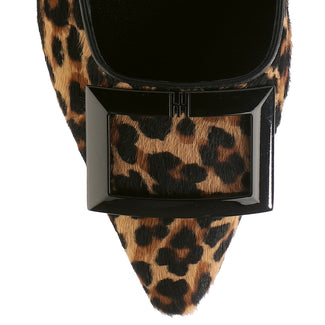 Hogl Soft Leopard Print Suede Pump|1022361100