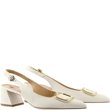 Load image into Gallery viewer, Hogl Beige Leather Sling Back|1046231200
