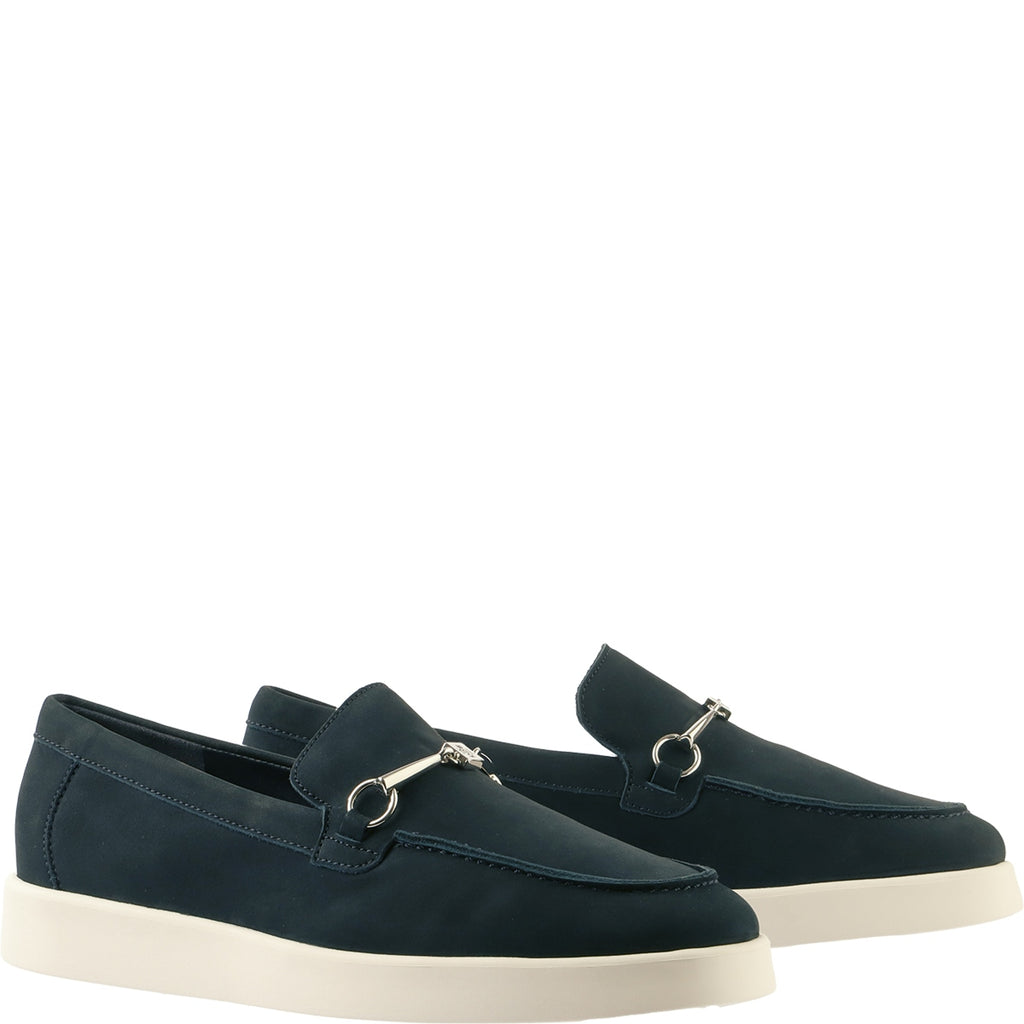 Hogl Navy Suede Comfort Loafer |1012123000