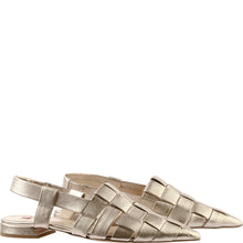 Load image into Gallery viewer, Hogl Gold Woven Sling Back|1019317800
