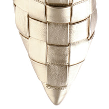 Load image into Gallery viewer, Hogl Gold Woven Sling Back|1019317800
