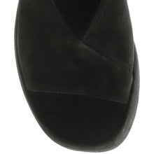 Load image into Gallery viewer, Hogl Black Suede Platform Sandal|1025220100
