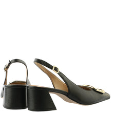 Load image into Gallery viewer, Hogl Black Leather Sling Back|1046230100
