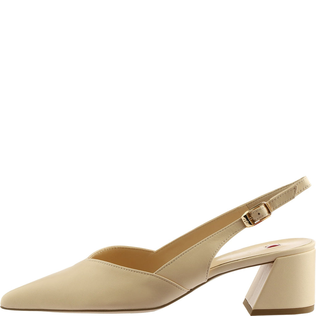 Hogl Sand Leather Sling Back|1046101300