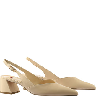 Hogl Sand Leather Sling Back|1046101300