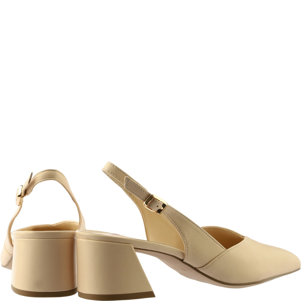 Hogl Sand Leather Sling Back|1046101300