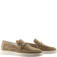 Load image into Gallery viewer, Hogl Taupe Suede Comfort Loafer|1012121900
