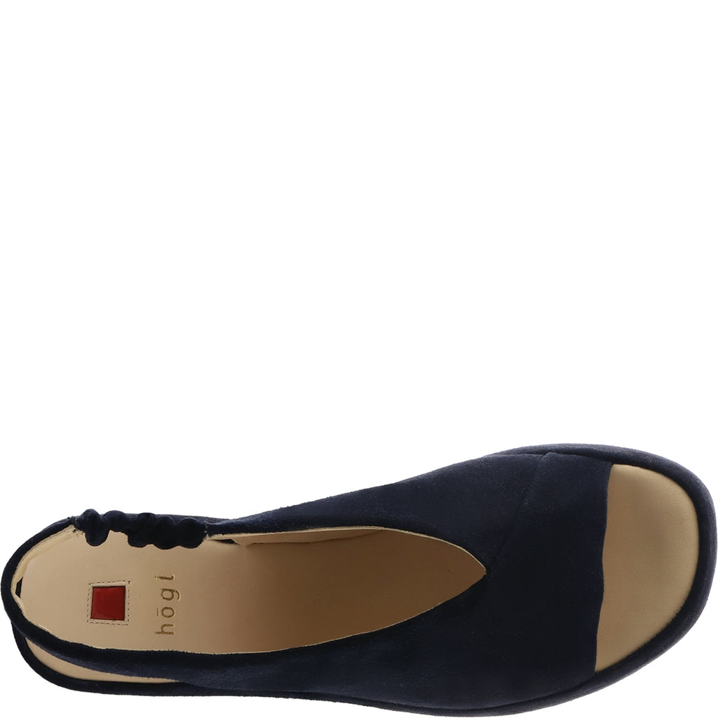 Hogl Navy Sling Back Platform|1025223200