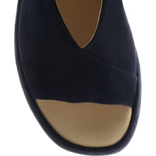 Load image into Gallery viewer, Hogl Navy Sling Back Platform|1025223200
