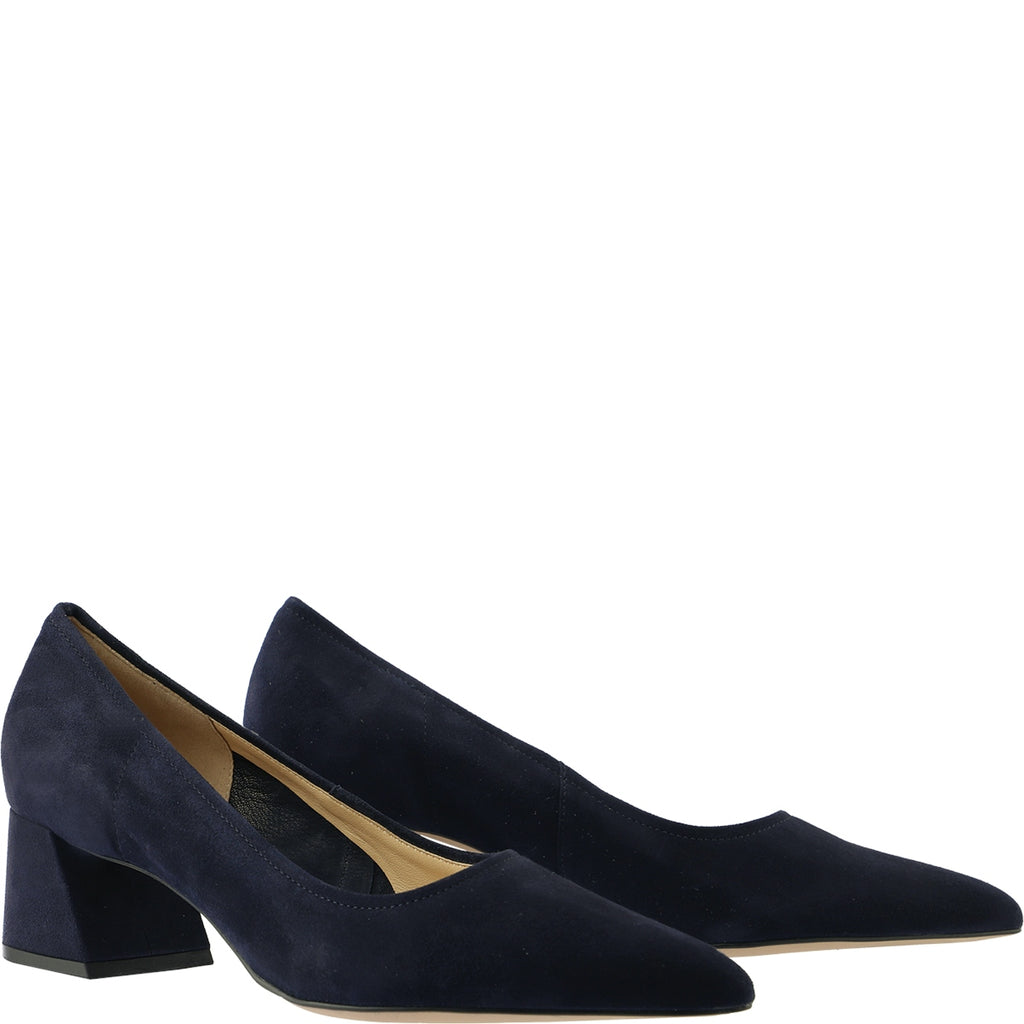 Hogl Navy Suede Court Shoe|2104502320