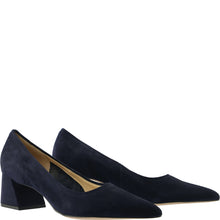 Load image into Gallery viewer, Hogl Navy Suede Court Shoe|2104502320
