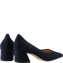 Load image into Gallery viewer, Hogl Navy Suede Court Shoe|2104502320
