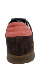 Load image into Gallery viewer, Brown shoe with pink sole on a white background
