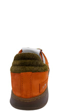 Load image into Gallery viewer, Child&#39;s shoe with brown and green design on a white background
