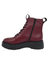Load image into Gallery viewer, Maroon boot with a black sole on a light gray background
