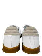 Load image into Gallery viewer, Pair of white sneakers with brown soles on a white surface.
