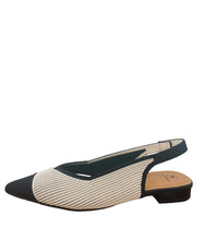 Load image into Gallery viewer, Miss Elastic Beige and Black Sling Back|75051BGE
