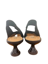 Load image into Gallery viewer, Miss Elastic Black Sling Back|76626BLK
