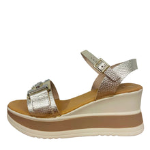 Load image into Gallery viewer, Oh My Sandals Gold Wedge Sandal|5981GLD
