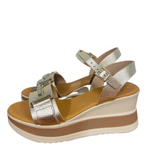 Load image into Gallery viewer, Oh My Sandals Gold Wedge Sandal|5981GLD
