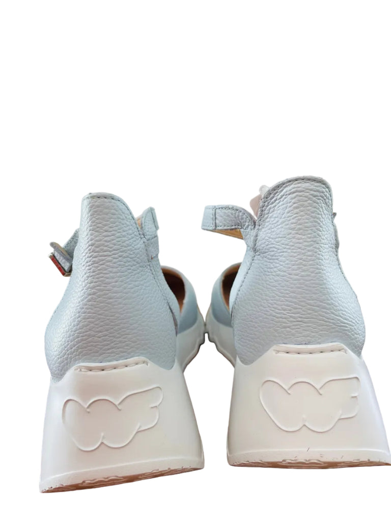 Wonders Baby Blue Wedge Sandal|E6703A