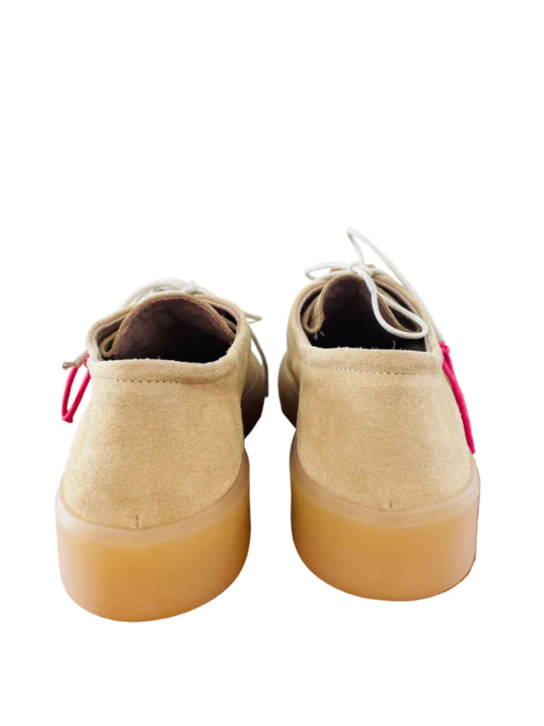 Meline Caramel Tan Laced Shoe|55ST114230