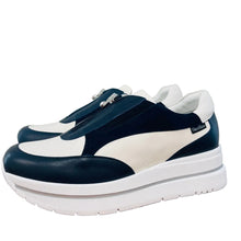 Load image into Gallery viewer, Marco Moreo navy and White Wedge Trainer |XM652JNA
