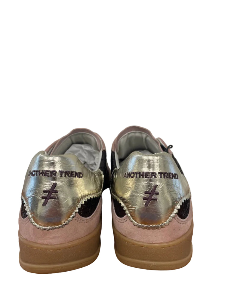 Another Trend Pink and Dark Metallic Trainer|A0328761