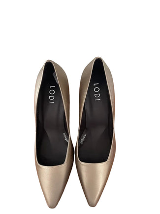 Lodi Gold Court Shoe|GENIUSC232