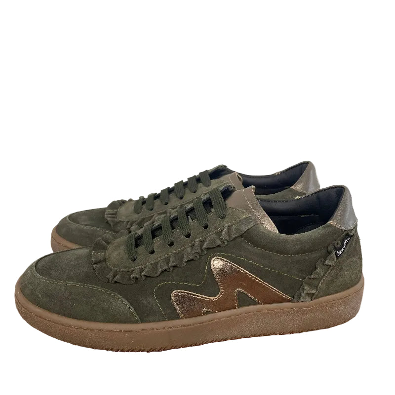 Marco Moreo Green Suede Trainer|X762JMUS