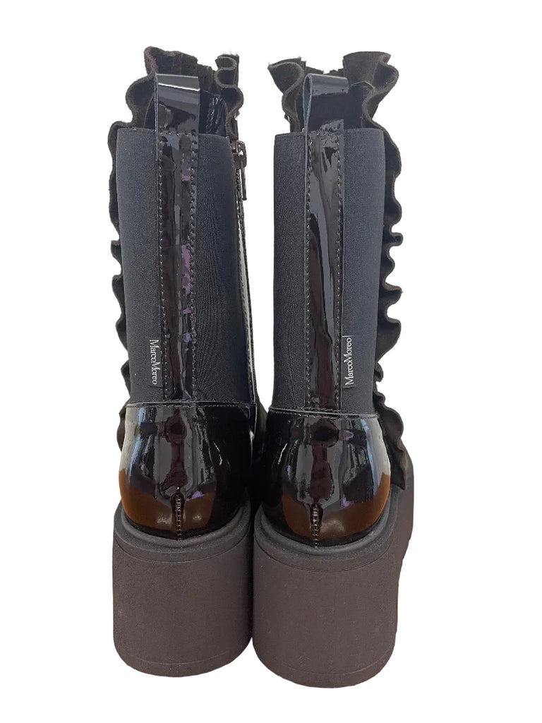 Marco Moreo Brown Studs Platform Boot|G1018JMO