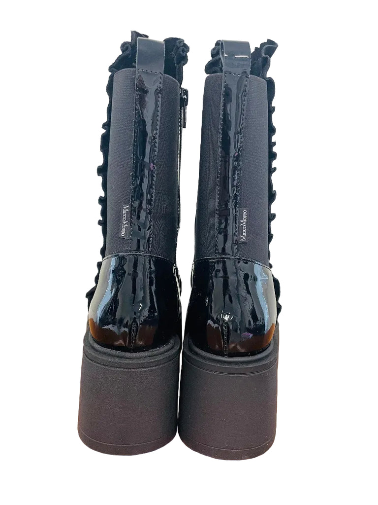 Marco Moreo Black Studs Platform Boots|G1018JNR