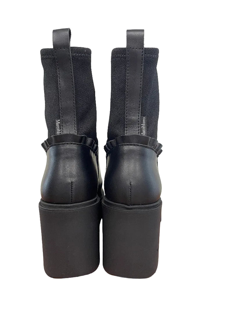 Marco Moreo Black Wedge Ankle Boot - M0031JNN