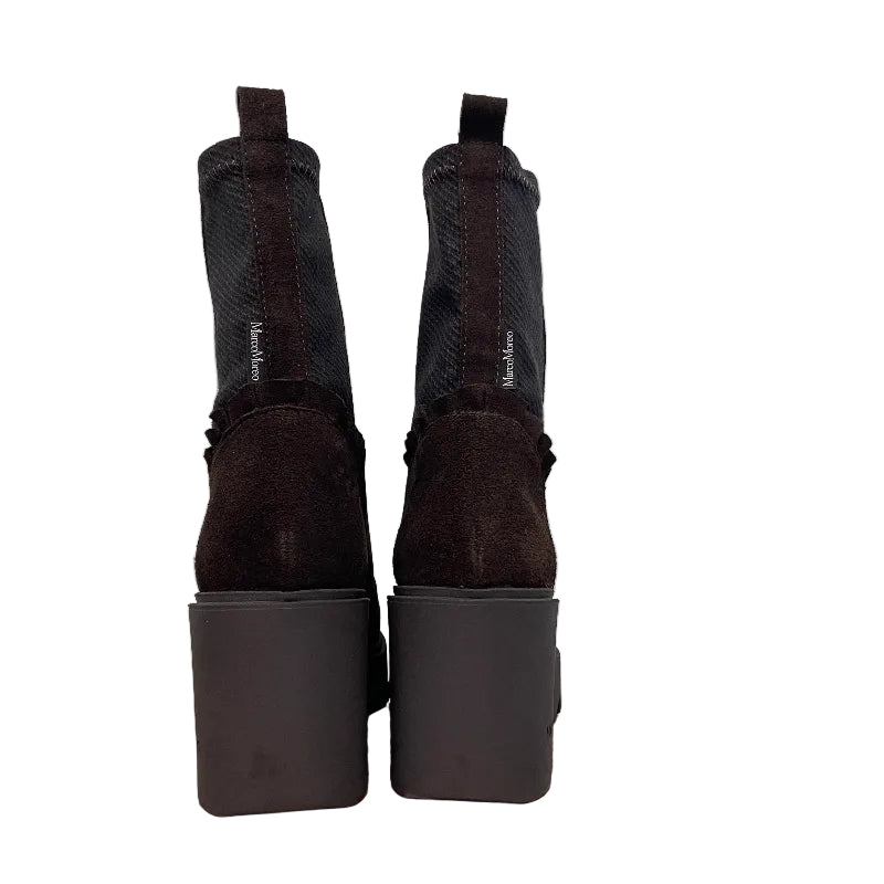 Marco Moreo Brown Wedge Ankle Boot |M0031MV