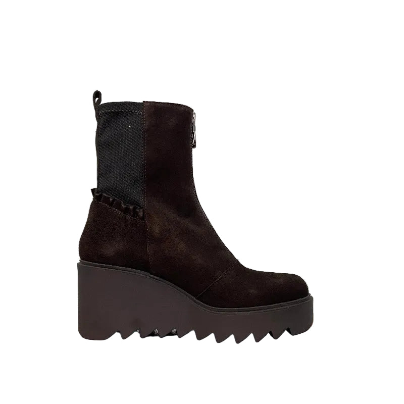 Marco Moreo Brown Wedge Ankle Boot |M0031MV
