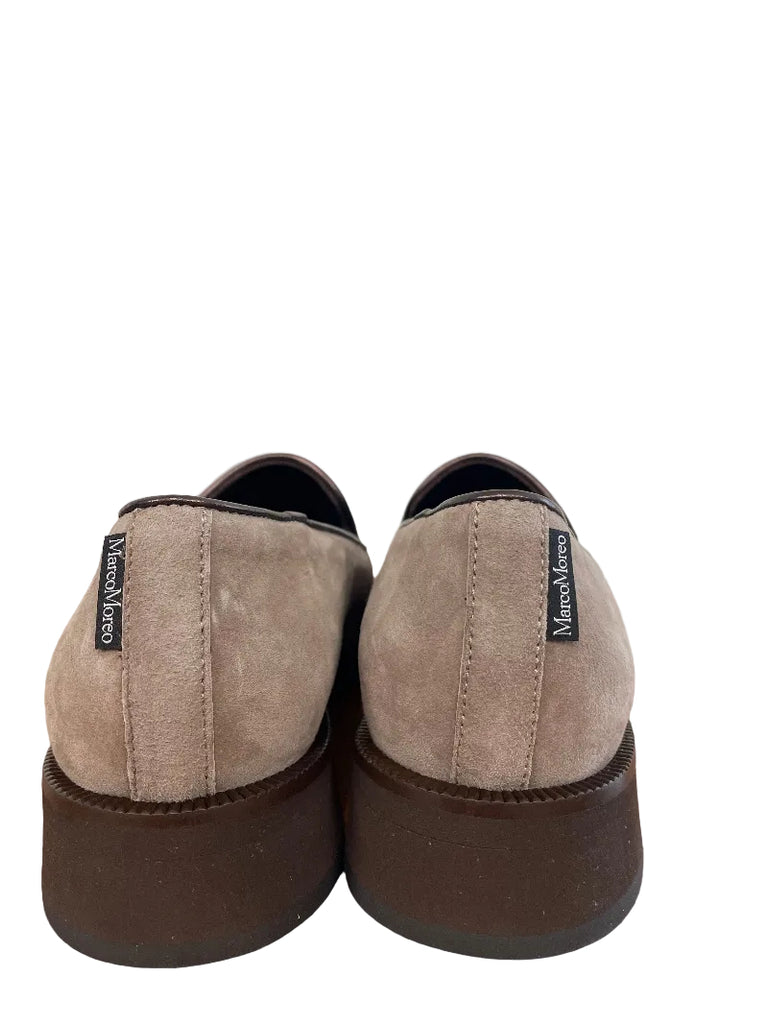 Marco Moreo Brown and Taupe Loafer |X706JCTO
