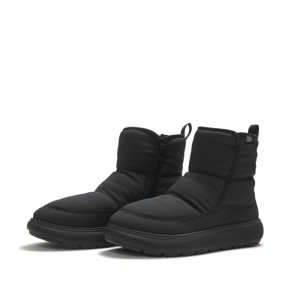 FitFlop  Black Waterproof Ankle Boot|ABT090
