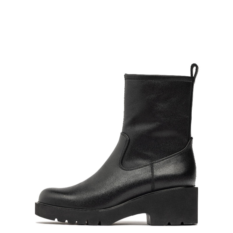 Unisa Stretch Leather Platform Ankle Boot|JAVITOBL