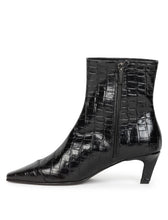 Load image into Gallery viewer, Bobbies  Black Croc Ankle Boot|JEA02
