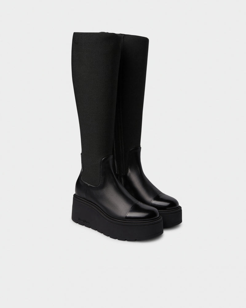 Marco Moreo black Platform Tall Boot|A134MNER