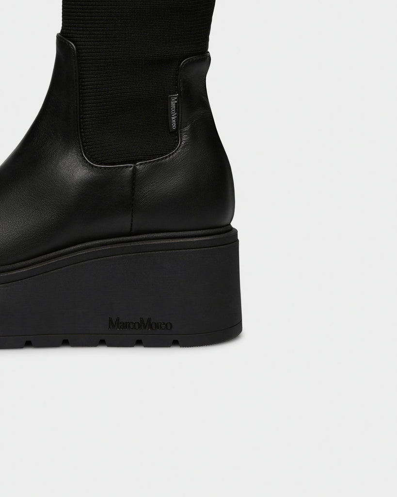 Marco Moreo black Platform Tall Boot|A134MNER
