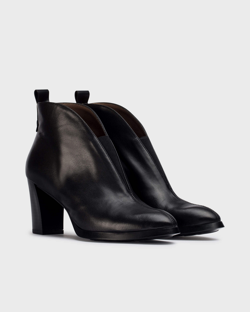 Wonders Black Ankle Boot|L1112NEG