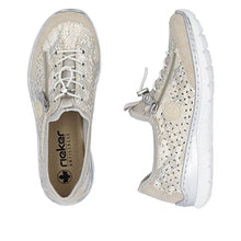 Load image into Gallery viewer, Rieker Light Gold Comfort Trainer|L325292

