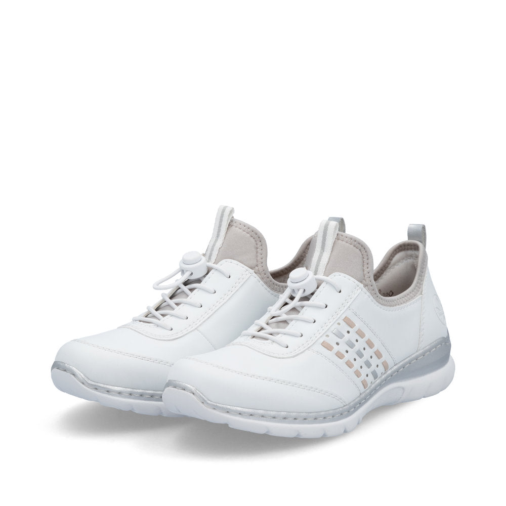 Rieker Sporty White Slip On Trainer|L325980