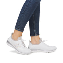 Load image into Gallery viewer, Rieker Sporty White Slip On Trainer|L325980

