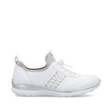 Load image into Gallery viewer, Rieker Sporty White Slip On Trainer|L325980
