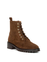 Load image into Gallery viewer, Bobbies Brown Suede Laced Ankle Boot|LAR02
