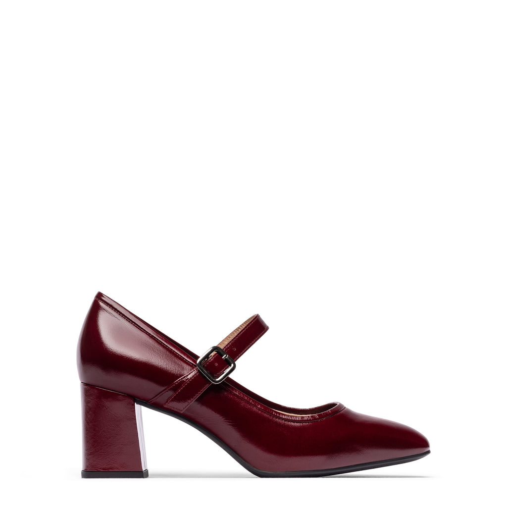 Unisa Burgundy Patent Mary Jane |LENARDBU