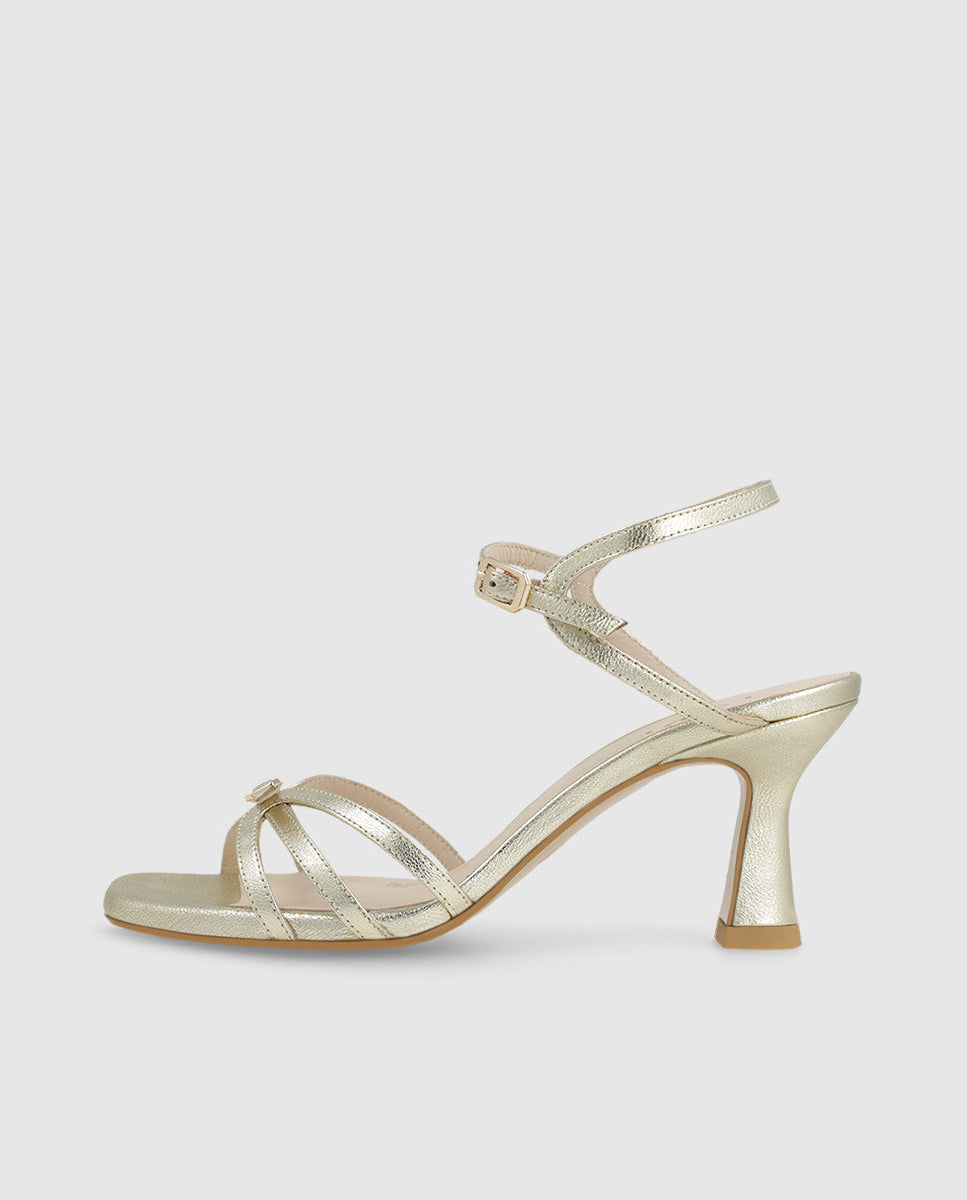 Lodi Metallic High Heel Sandal|LUKIC3